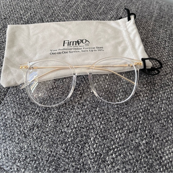 Classic round clear glasses with prescription - Picture 3 of 8